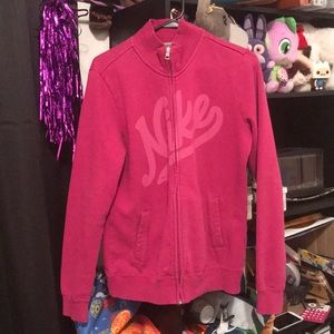 Nike pink/purple zip up jacket, Large